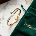 Gold Cuff Crystal Bracelet