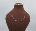 Gold Butterfly and Crystals Charm Necklace