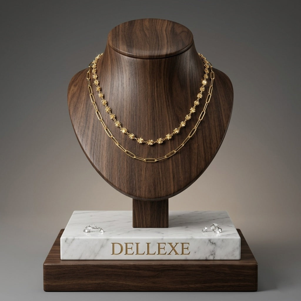 Double Layered Golden Necklace