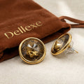 Statement Bronze Crystal Studs
