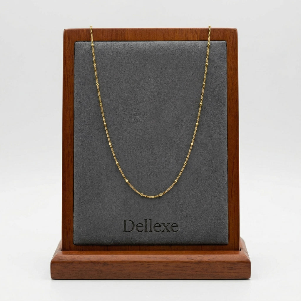 Bead Style Gold Necklace