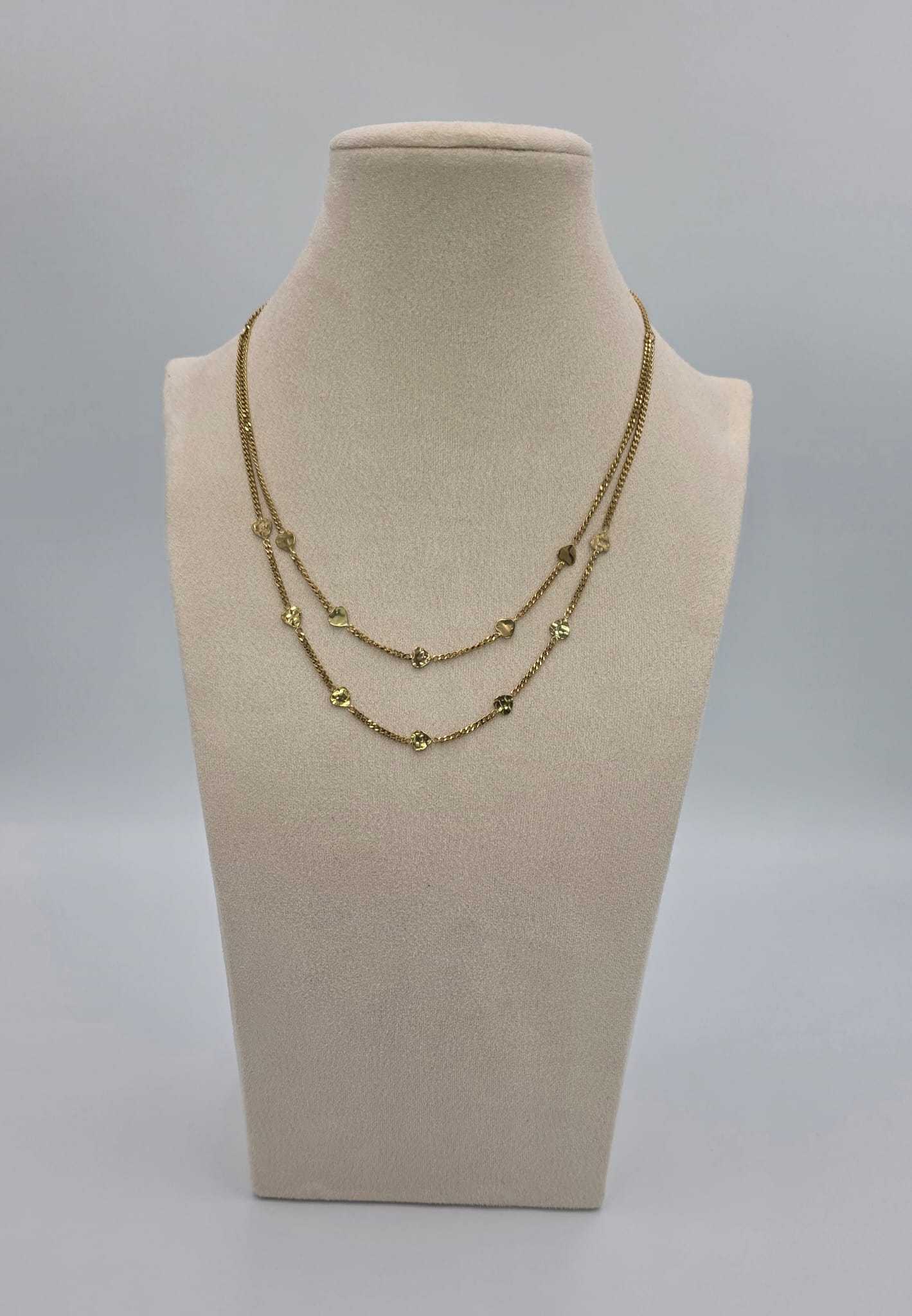 Gold Heart Layered Necklace