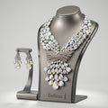 Iridiscent Rhinestone Statement Jewellery Set
