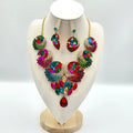 Multicoloured Rhinestone Jewellery Set