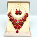 Red Rhinestone Jewellery Set