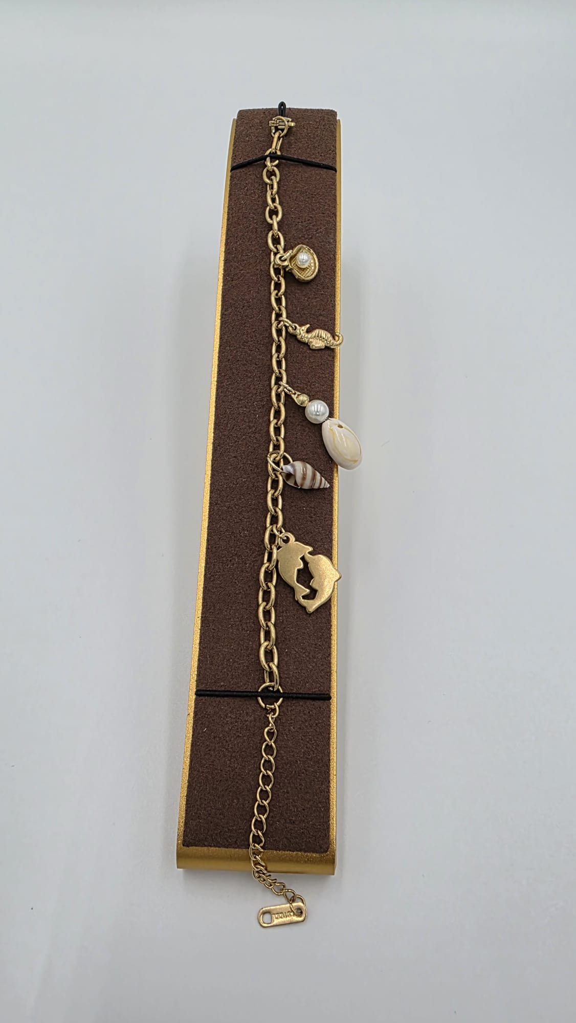 Seashell charms tennis bracelet