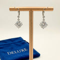 Crystal Silver Drop Earrings