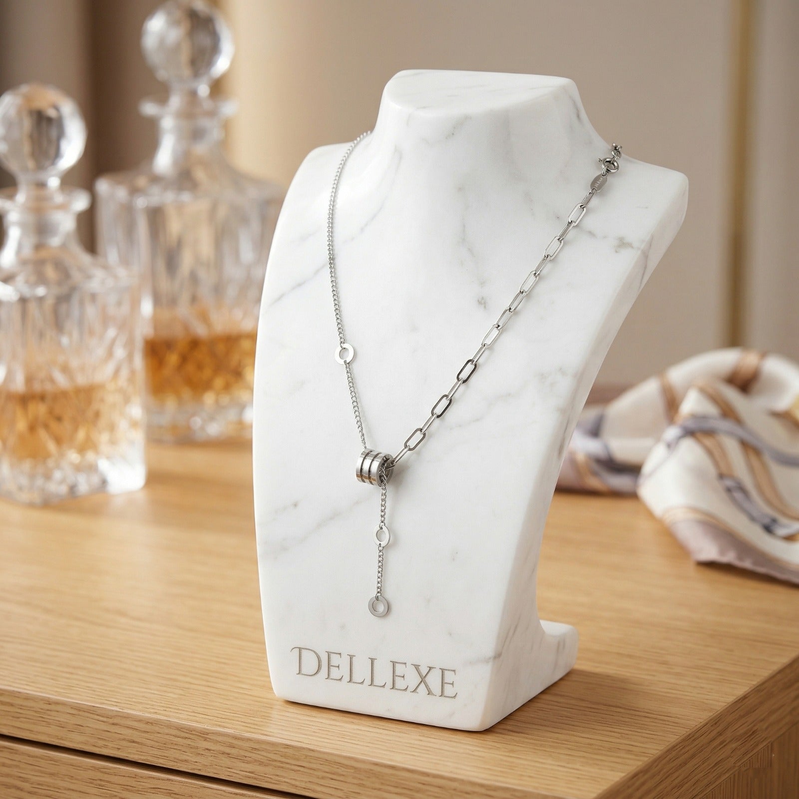 Silver Lariat Necklace