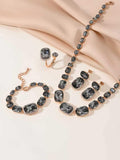 Smokey Quartz Statement Jewellery Set