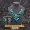 Turquoise Blue Rhinestone Jewellery Set
